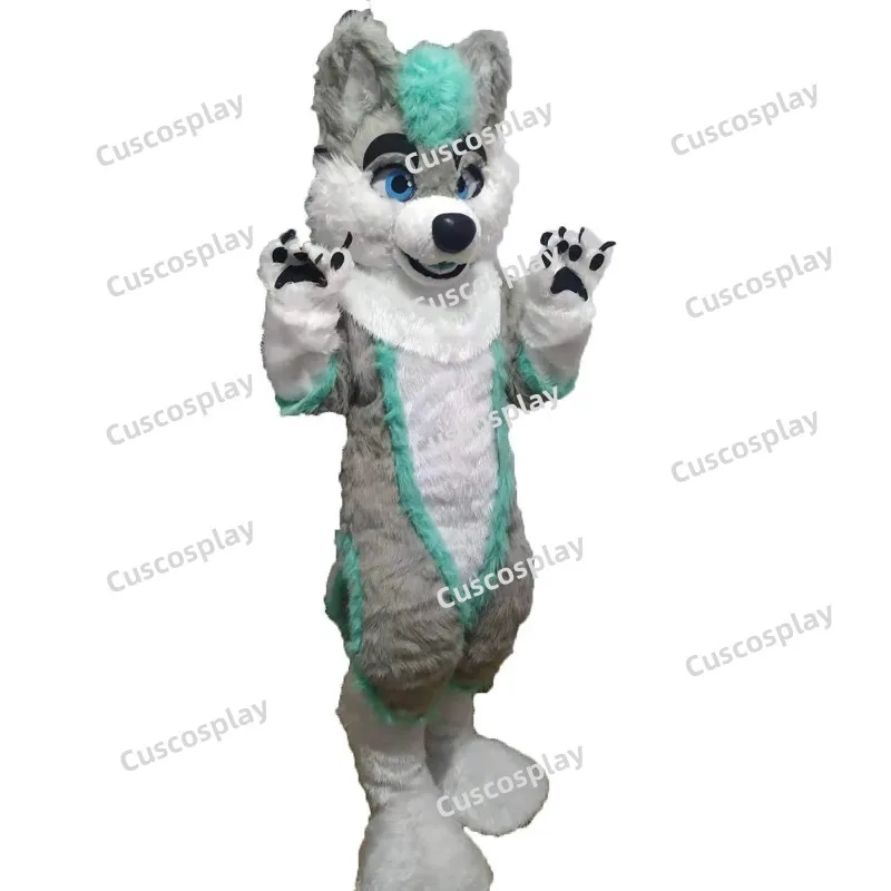 Grey Blue Fur Fox Dog Husky Mascot Costume Furry Suit Fursuit Halloween Christmas Birthday Party Gift
Grey Blue Fur Fox Dog Husky Mascot Costume Furry Suit Fursuit Halloween Christmas Birthday Party Gift
