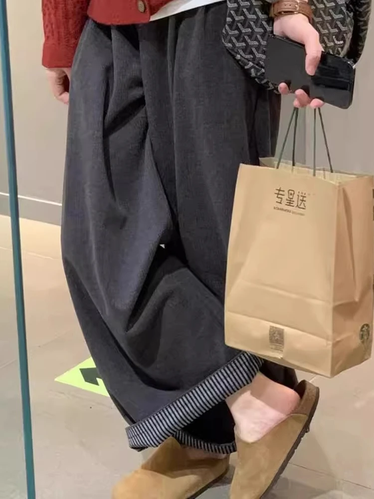 Шерстяные брюки Deep ey Wide Leg для женщин, с высокой талией, повседневные, прямого кроя, осенне-зимние, больших размеров, свободные, стройнящие
Шерстяные брюки Deep ey Wide Leg для женщин, с высокой талией, повседневные, прямого кроя, осенне-зимние, больших размеров, свободные, стройнящие