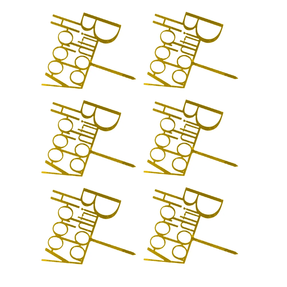 6PCS Birthday Cake Decor Creative Letters Cake Toppers Acrylic Cake Picks Decor for Birthday Cake Decorations (Golden)
6PCS Birthday Cake Decor Creative Letters Cake Toppers Acrylic Cake Picks Decor for Birthday Cake Decorations (Golden)