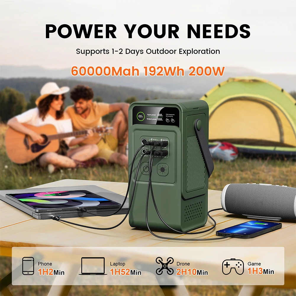 Ctolity AP200L Power Bank, портативная электростанция 200 Вт, 192 Втч Lifepo4, аккумулятор для кемпинга, резервный источник питания, солнечный генератор, светодиодный
Ctolity AP200L Power Bank, портативная электростанция 200 Вт, 192 Втч Lifepo4, аккумулятор для кемпинга, резервный источник питания, солнечный генератор, светодиодный
