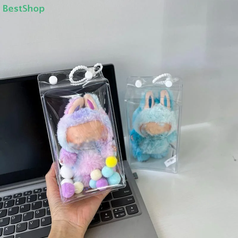 〔Rebecca〕For 16cm Labubu V3 Doll Storage Bag Transparent Dust-proof Bag Doll Storage Protection Accessor 
〔Rebecca〕For 16cm Labubu V3 Doll Storage Bag Transparent Dust-proof Bag Doll Storage Protection Accessor