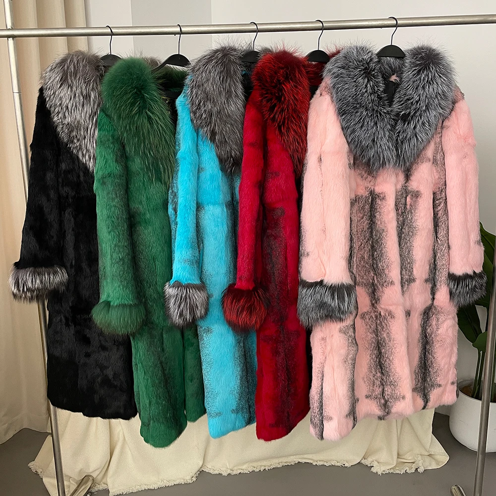 OFTBUY Natural Fur Jacket New Long Fashion Warm Autumn Winter Women Thick Real Fur Coat True Fox Fur Collar Coat Rabbit Fur
OFTBUY Natural Fur Jacket New Long Fashion Warm Autumn Winter Women Thick Real Fur Coat True Fox Fur Collar Coat Rabbit Fur