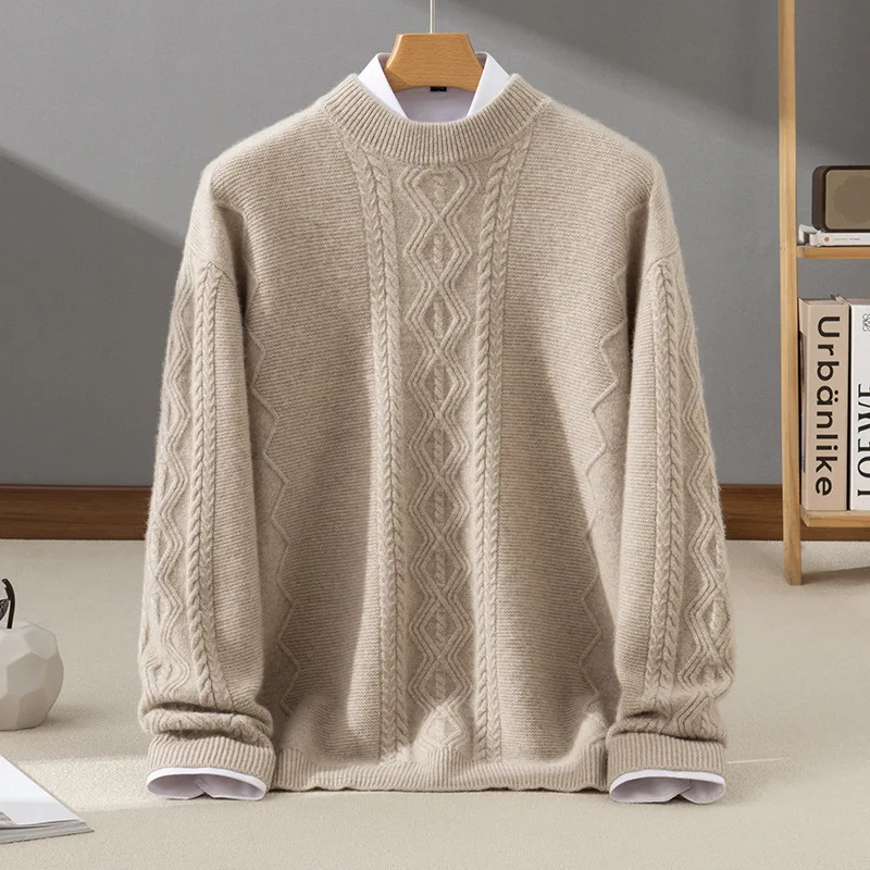 Новая модная мужская зимняя рубашка-свитер из 100% кашемира 2026 года
Новая модная мужская зимняя рубашка-свитер из 100% кашемира 2026 года