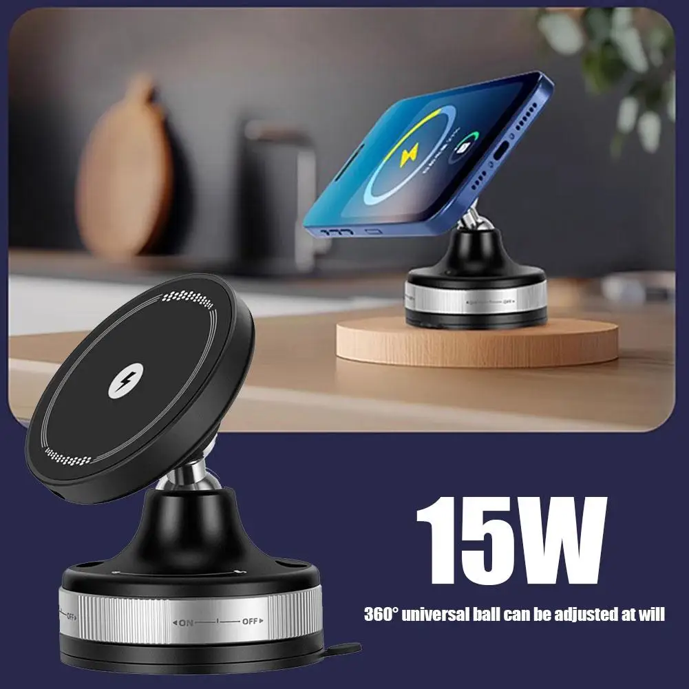 15W Wireless Charger Universal Magnetic Car Holder Vacuum Suction Cup Mirro Gym Bath Mount for IPhone 16 Samsung S25 Fast Charge
15W Wireless Charger Universal Magnetic Car Holder Vacuum Suction Cup Mirro Gym Bath Mount for IPhone 16 Samsung S25 Fast Charge