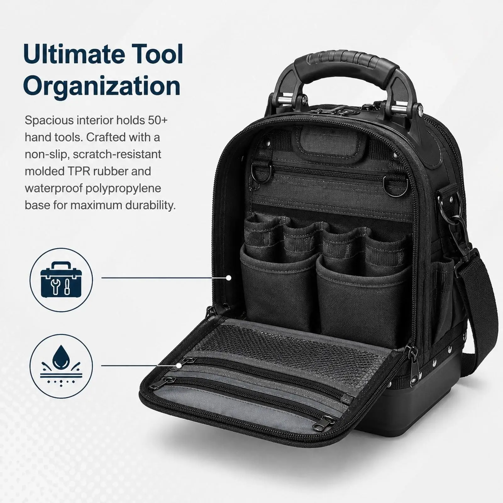 Heavy Duty Tool Bag Comfortable Versatile Tool Organizer Toolbag Organization for Carpenters Home Electrician Handymen Plumbers
Heavy Duty Tool Bag Comfortable Versatile Tool Organizer Toolbag Organization for Carpenters Home Electrician Handymen Plumbers