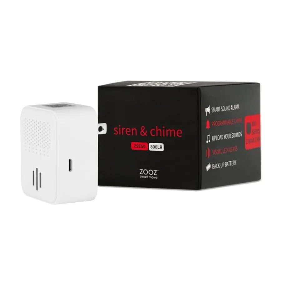 Z-Wave Long Range Smart Siren and Chime ZSE50 800LR Z-Wave Hub Required Works with Z-Box, Home Assistant, Hubitat, and HomeSeer
Z-Wave Long Range Smart Siren and Chime ZSE50 800LR Z-Wave Hub Required Works with Z-Box, Home Assistant, Hubitat, and HomeSeer