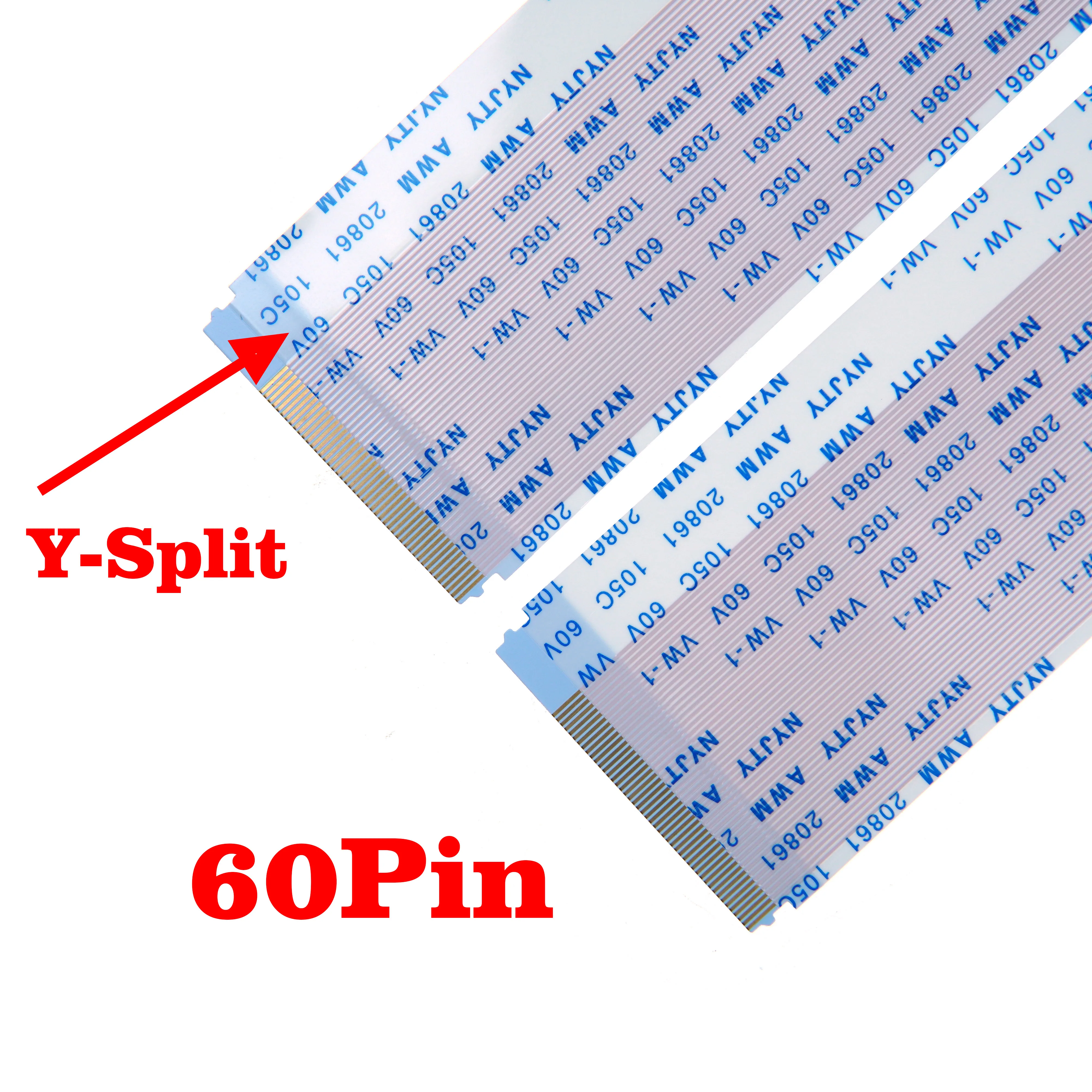 High Quality 1 piece AWM 20861 105C 60V VW-1 A Type 0.5mm Pitch 60P Y-cut FFC Flexible Flat Cable 100mm Length
High Quality 1 piece AWM 20861 105C 60V VW-1 A Type 0.5mm Pitch 60P Y-cut FFC Flexible Flat Cable 100mm Length