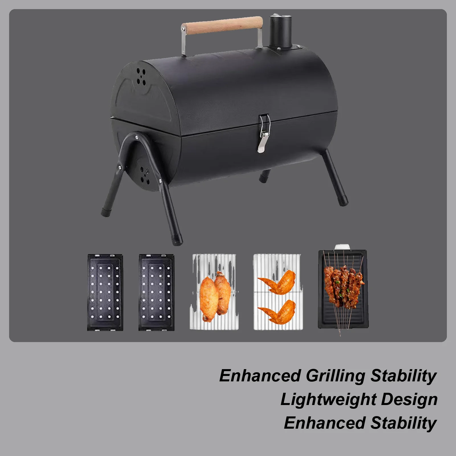 Barrel Grills Picnic Barbecue Smoker Portable Barbecue Barrel Grill With Handle For Outdoor Backyard Camping Patio Picnic
Barrel Grills Picnic Barbecue Smoker Portable Barbecue Barrel Grill With Handle For Outdoor Backyard Camping Patio Picnic