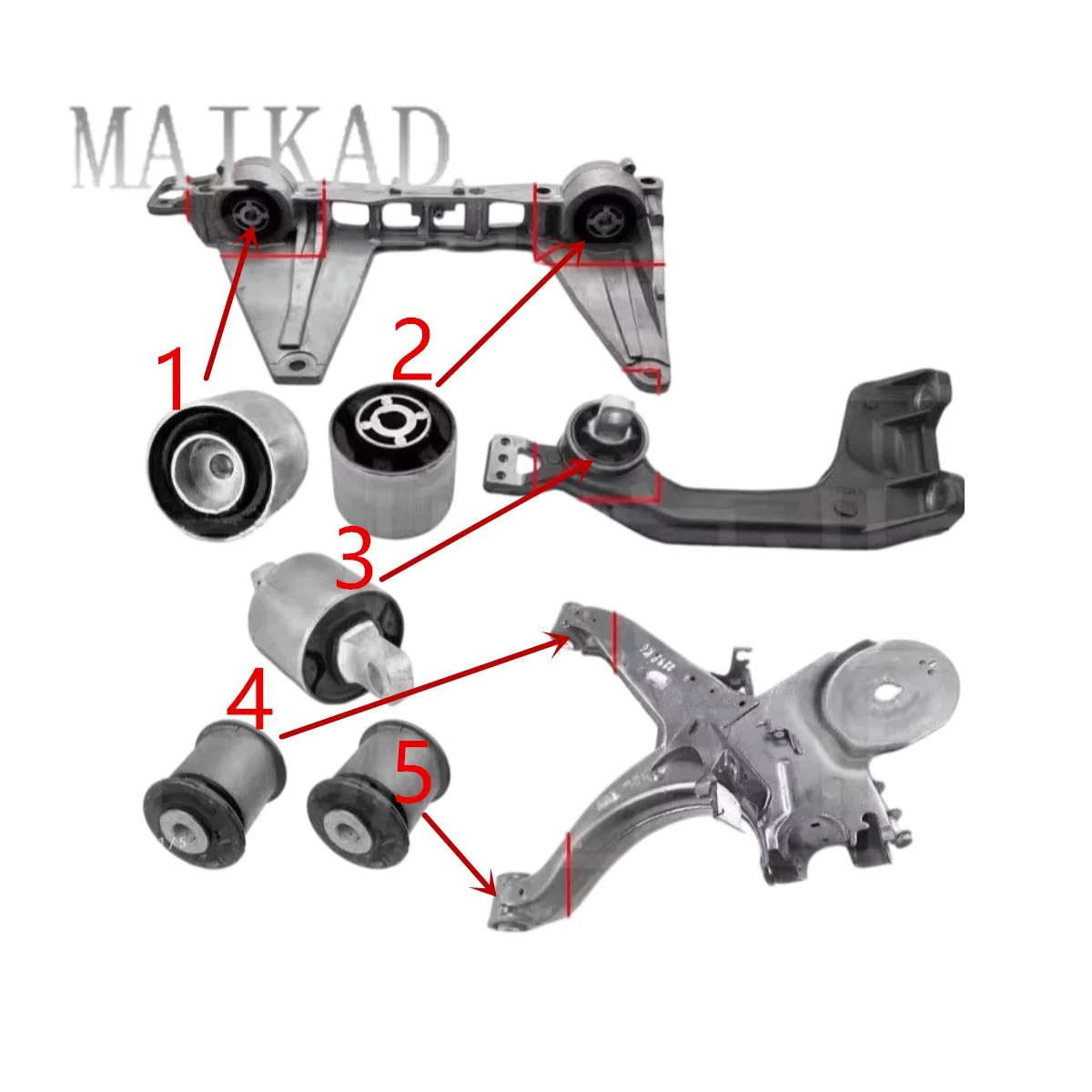 10PCS/set Rear Suspension Bushing Kit Control Arm Rubber for Benz W447 W448 Vito Metris V260 W639 W636KASTENWAGEN LUXUSKOMBI
10PCS/set Rear Suspension Bushing Kit Control Arm Rubber for Benz W447 W448 Vito Metris V260 W639 W636KASTENWAGEN LUXUSKOMBI