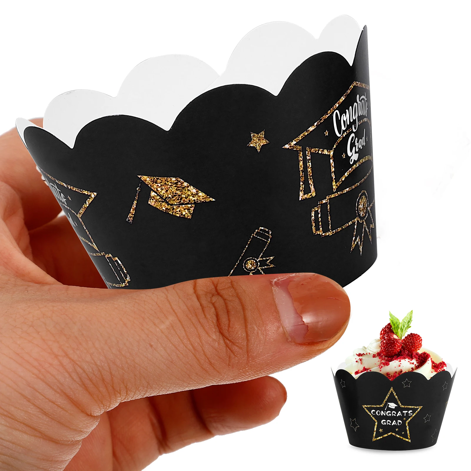 1 set 1 Set Graduation Wrappers Picks Muffin Paper Wrapper Graduation Party Supplies Cake Decorations Cupcake Toppers Dessert
1 set 1 Set Graduation Wrappers Picks Muffin Paper Wrapper Graduation Party Supplies Cake Decorations Cupcake Toppers Dessert