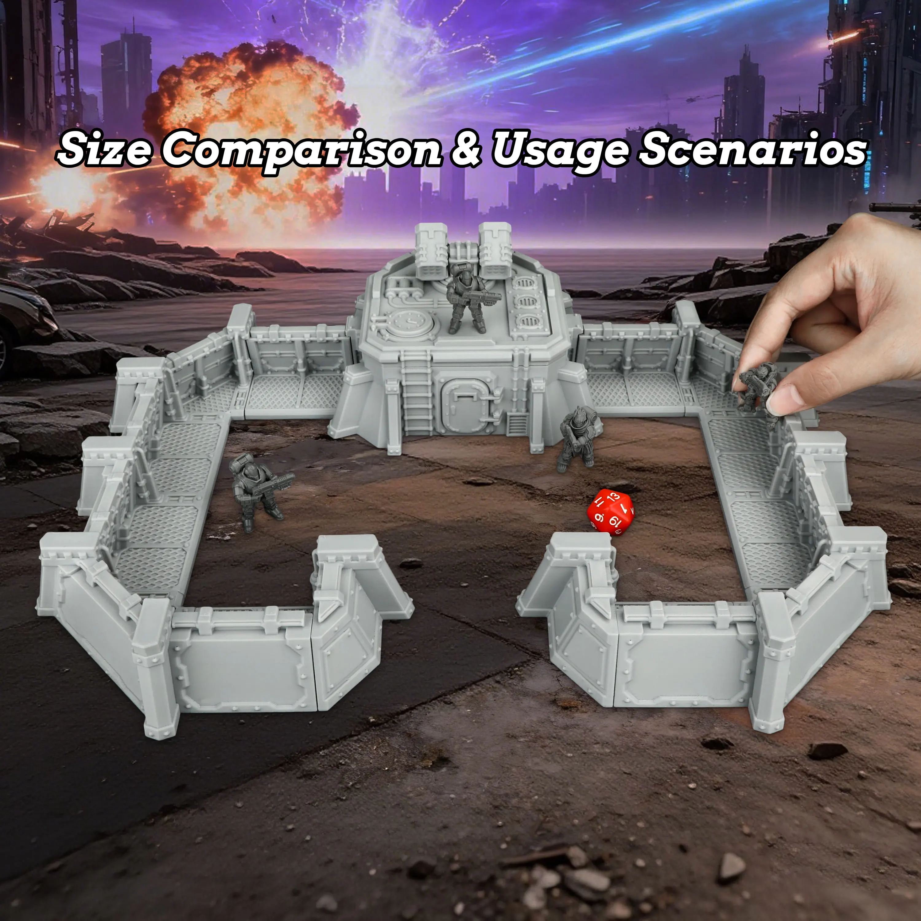 Sci-Fi Modular Shelter Miniature Terrain Set | TRPG Dark-Fantasy Underground Hideout Terrain, Quick Assembly & Flexible Layouts
Sci-Fi Modular Shelter Miniature Terrain Set | TRPG Dark-Fantasy Underground Hideout Terrain, Quick Assembly & Flexible Layouts