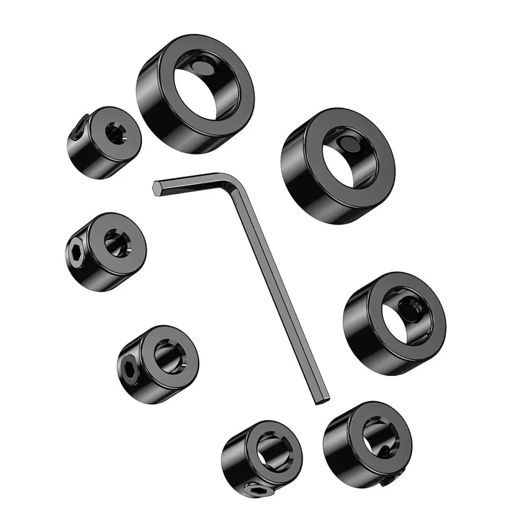 8pcs/set Metal Bit Collar Set Wrench Adjustable Drill Depth Stop Collar Multi-functional Drill Locating Ring Woodworking Tool
8pcs/set Metal Bit Collar Set Wrench Adjustable Drill Depth Stop Collar Multi-functional Drill Locating Ring Woodworking Tool