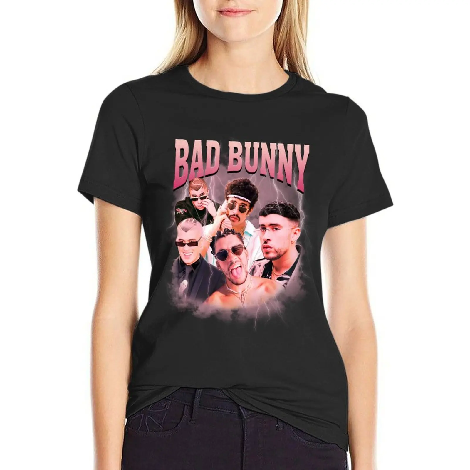 Vintage Bad Bunny T-Shirt Short sleeve tee tops plus size tops oversized t-shirts for Women graphic tees
Vintage Bad Bunny T-Shirt Short sleeve tee tops plus size tops oversized t-shirts for Women graphic tees