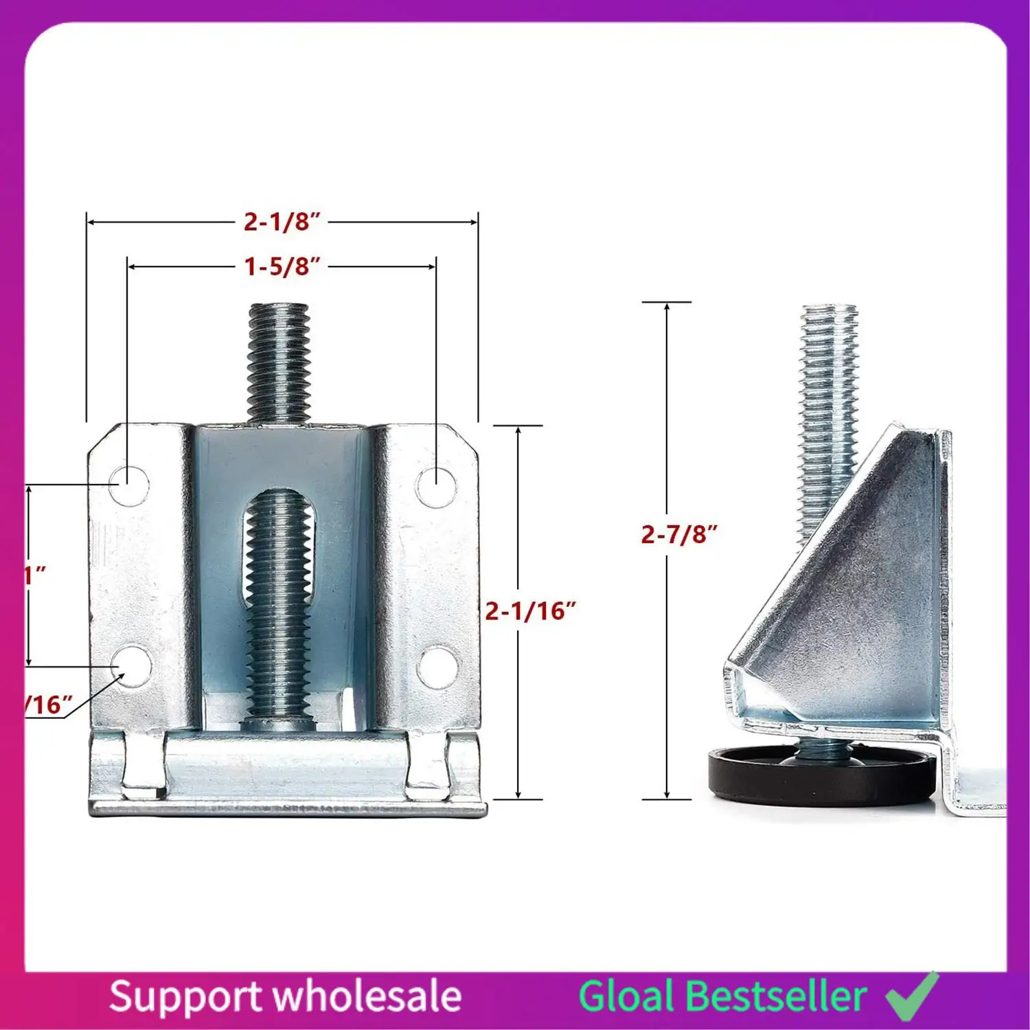 A38M Leveling Feet Heavy Duty Furniture Levelers Adjustable Table Leg Leveler With Lock Nuts For Furniture,Table, Cabinets, Work
A38M Leveling Feet Heavy Duty Furniture Levelers Adjustable Table Leg Leveler With Lock Nuts For Furniture,Table, Cabinets, Work