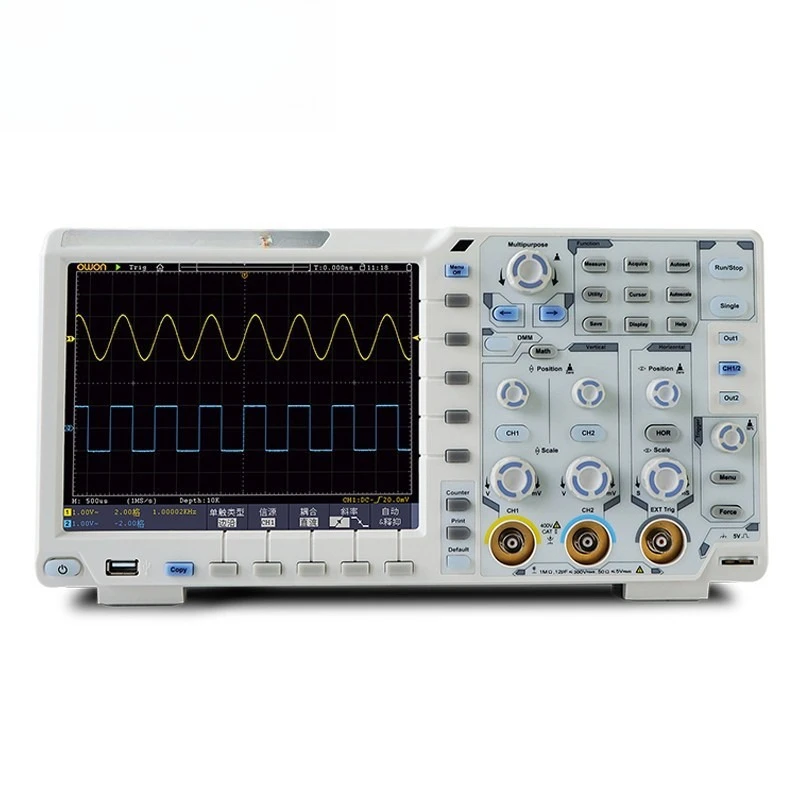 Digital oscilloscope dual channel 100M bandwidth 1G sampling rate 20M storage
Digital oscilloscope dual channel 100M bandwidth 1G sampling rate 20M storage