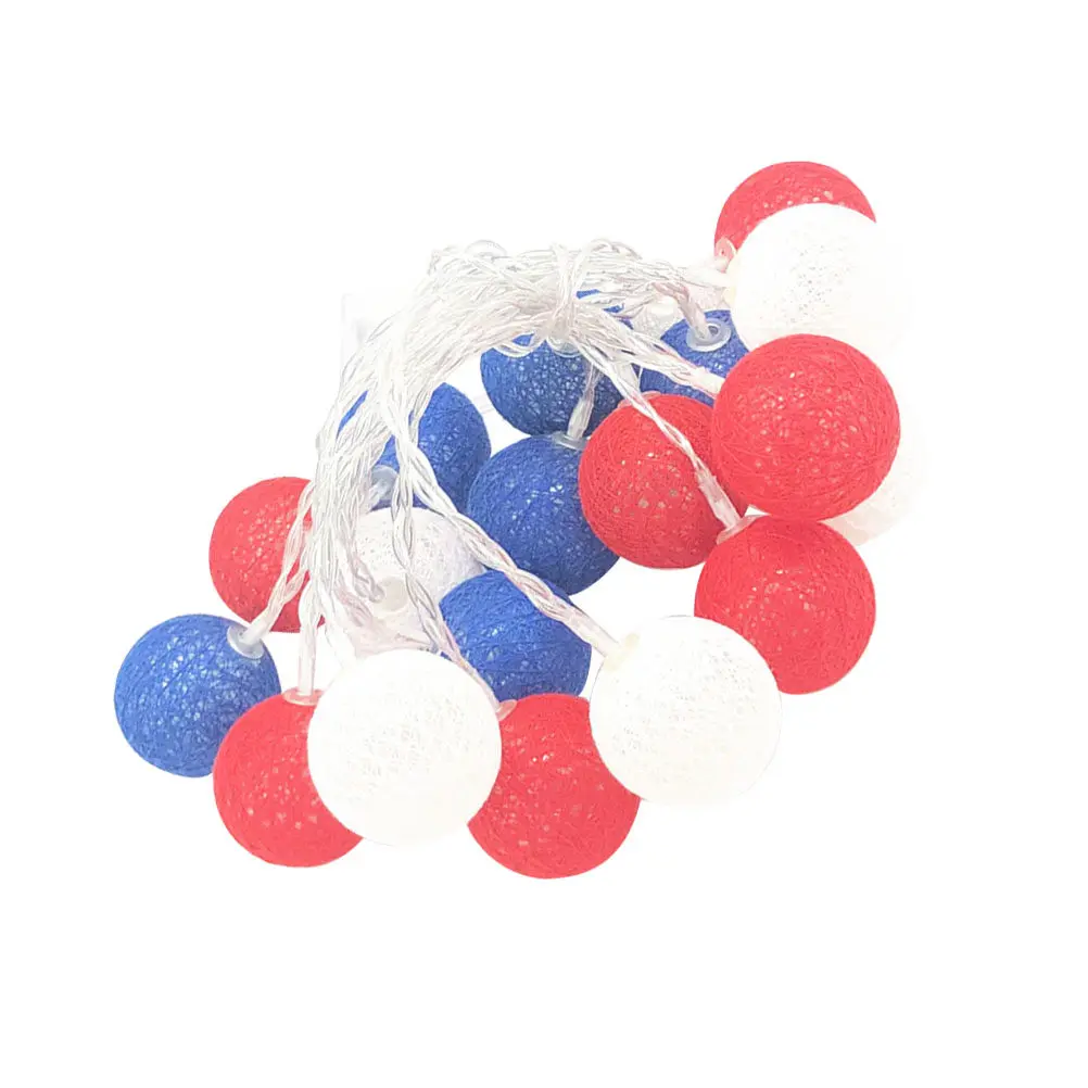 1Pcs Red White Blue LED String Light Decorative Festival Lamp Independence Day Garden Party Yard Lighting Decoration
1Pcs Red White Blue LED String Light Decorative Festival Lamp Independence Day Garden Party Yard Lighting Decoration
