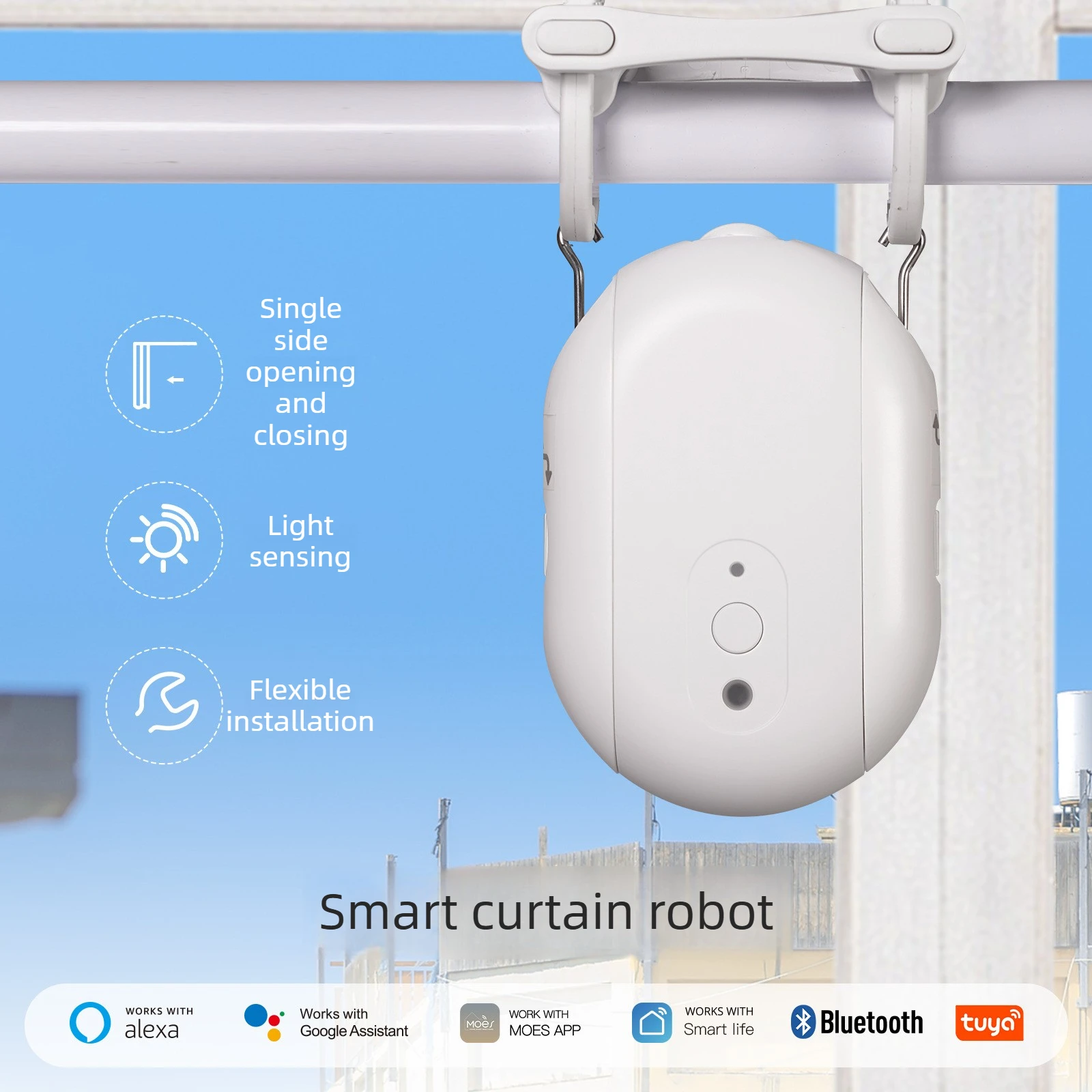 Tuya Умный дом Zigbee Curtain Robot Приложение Дистанционное управление Светочувствительная система управления шторами
Tuya Умный дом Zigbee Curtain Robot Приложение Дистанционное управление Светочувствительная система управления шторами