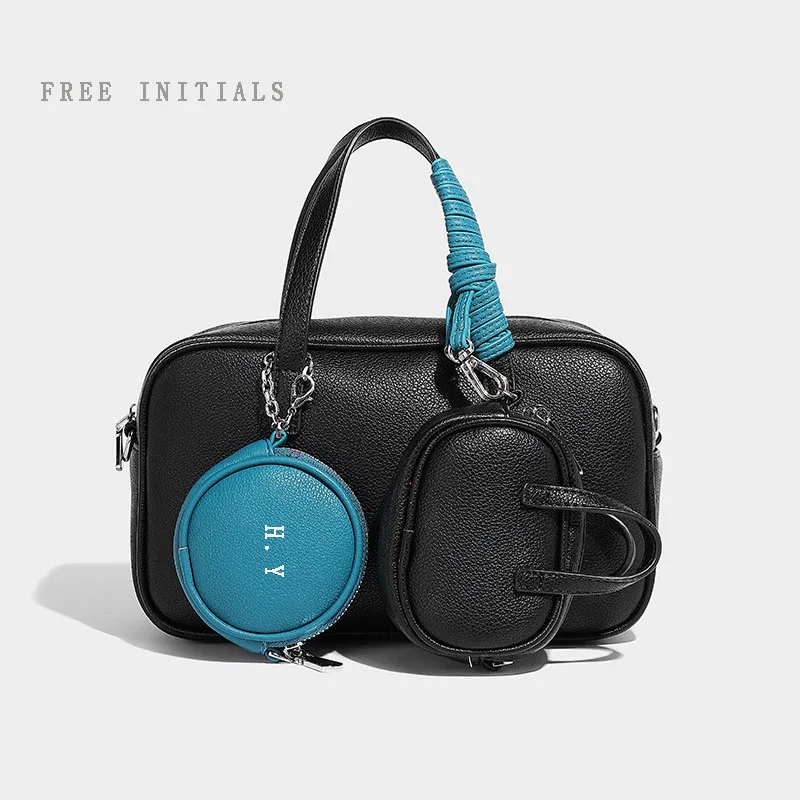 Boston small square bag 2025 new Y2K contrasting color multi-pendant bag free custom one-shoulder crossbody bag women's handbag
Boston small square bag 2025 new Y2K contrasting color multi-pendant bag free custom one-shoulder crossbody bag women's handbag