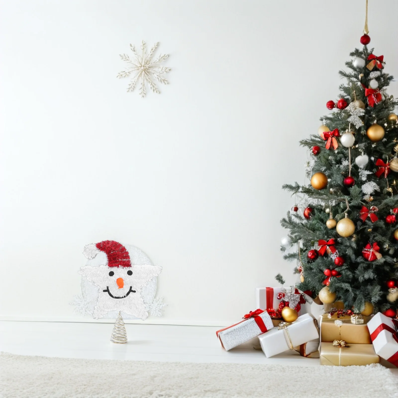 Snowman Star Tree Topper Metal Xmas Decoration Holiday Winter Seasonal Christmas Tree Topper Home Star Treetop
Snowman Star Tree Topper Metal Xmas Decoration Holiday Winter Seasonal Christmas Tree Topper Home Star Treetop