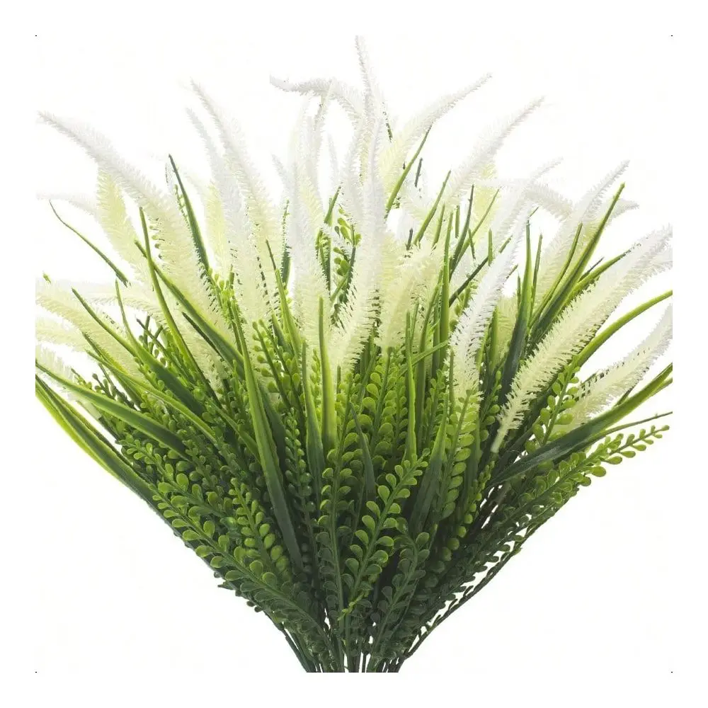 Bundles Artificial Plants Outdoor Fake Grass With Flowers UV Resistant Greenery Garden Porch Window Box Decorating White0166
Bundles Artificial Plants Outdoor Fake Grass With Flowers UV Resistant Greenery Garden Porch Window Box Decorating White0166