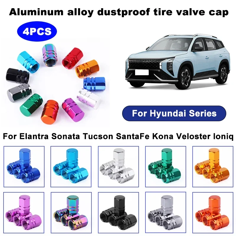 4PCS aluminum alloy car tire valve stem cap tire wheel rim valve cover dustproof and waterproof For Hyundai Series car accessory
4PCS aluminum alloy car tire valve stem cap tire wheel rim valve cover dustproof and waterproof For Hyundai Series car accessory