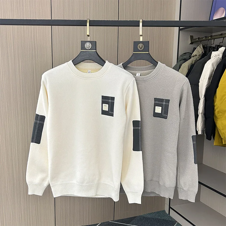 Thiened Fce Men's Knitted Sweater Autumn Winter Warm Base Layer irt Casual Sle Polyester Nylon Cosite Fabric
Thiened Fce Men's Knitted Sweater Autumn Winter Warm Base Layer irt Casual Sle Polyester Nylon Cosite Fabric