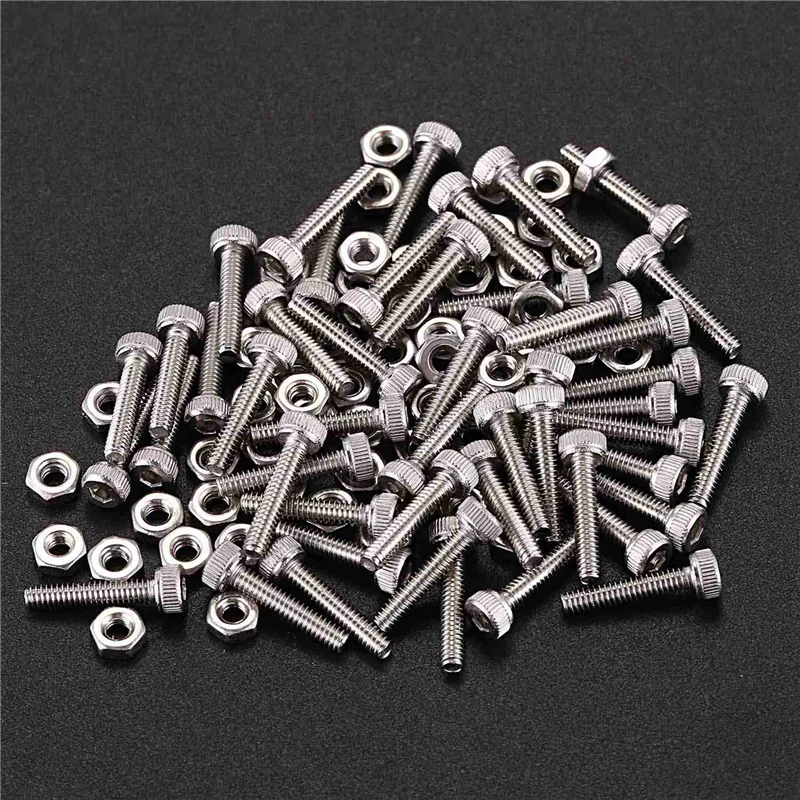 ABAH-150Set M2x10mm Винты с шестигранной головкой и накатанной головкой Болты Гайка
ABAH-150Set M2x10mm Винты с шестигранной головкой и накатанной головкой Болты Гайка