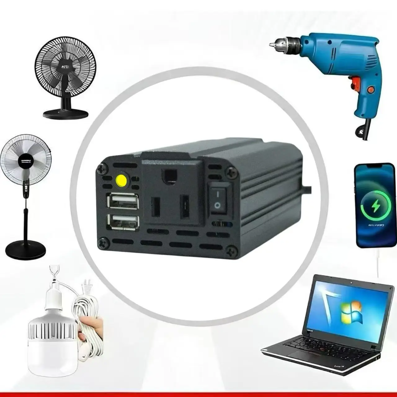 200 W Inverter Compatible With EU Sockets 18V DC to 110V AC Adapter for Makita for Dewalt 18v Battery Conversion(No Battery)
200 W Inverter Compatible With EU Sockets 18V DC to 110V AC Adapter for Makita for Dewalt 18v Battery Conversion(No Battery)
