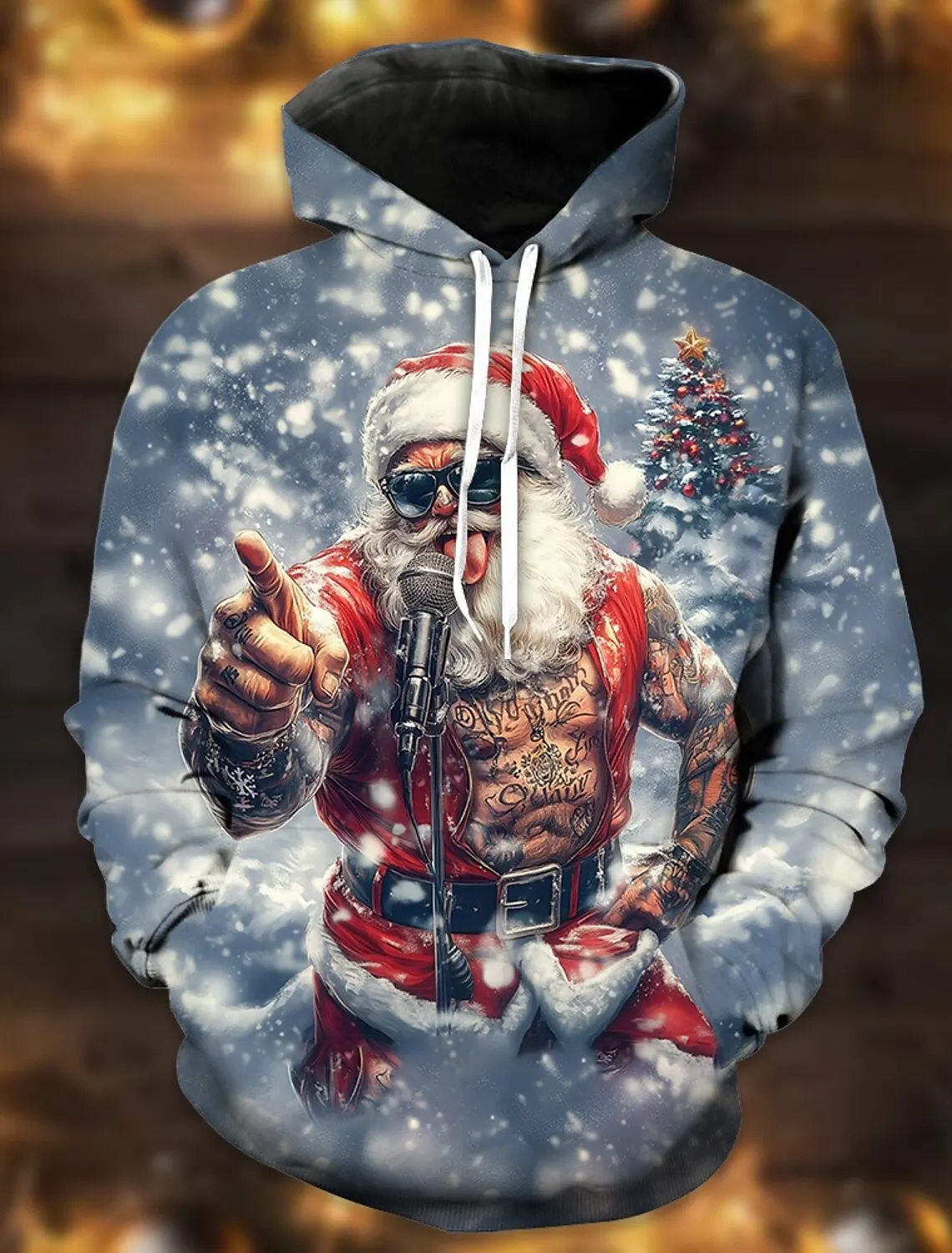 Fashion Men's Hooded Hoodies 3D Printed Christmas Theme Sweatshirt Drawstring Long Sleeved Streetwear Christmas Novelty Apparel
Fashion Men's Hooded Hoodies 3D Printed Christmas Theme Sweatshirt Drawstring Long Sleeved Streetwear Christmas Novelty Apparel