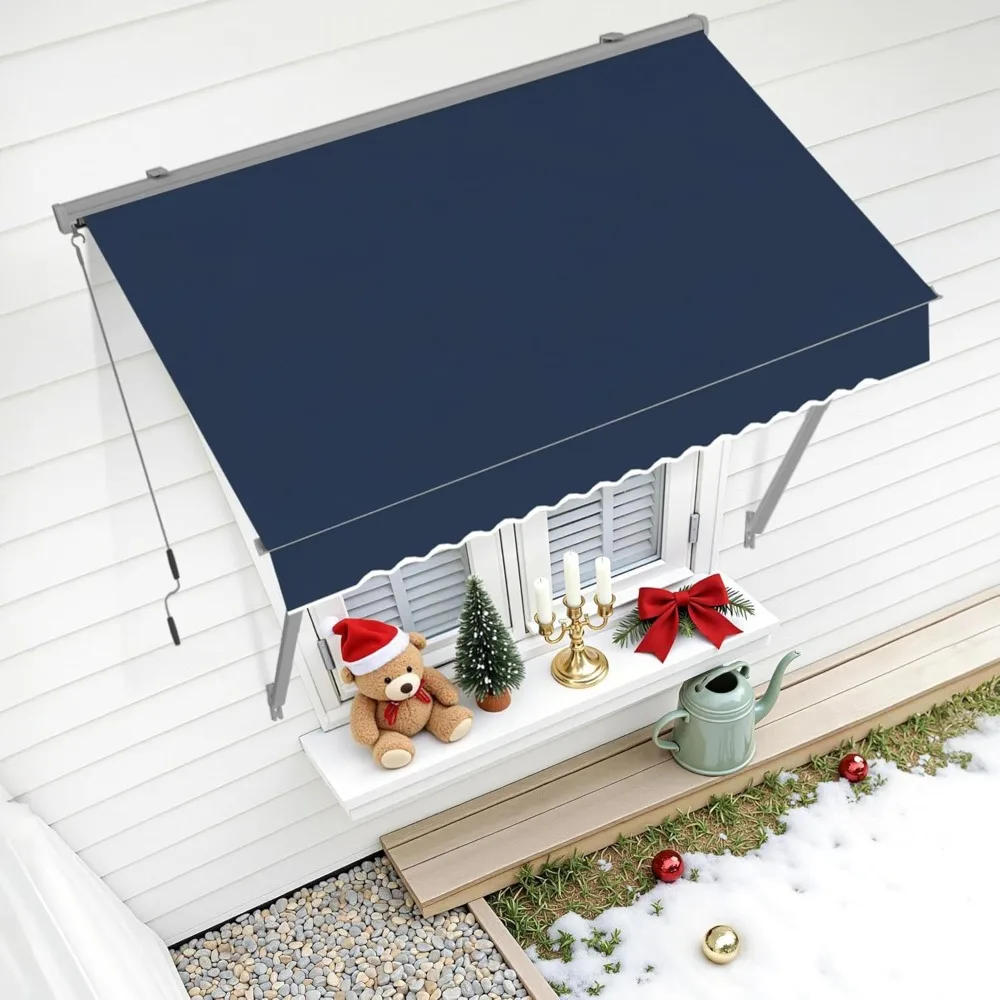 48-inch Terrace Window Awning, Made of Aluminum Alloy, Manually Retractable Awning, Customizable
48-inch Terrace Window Awning, Made of Aluminum Alloy, Manually Retractable Awning, Customizable