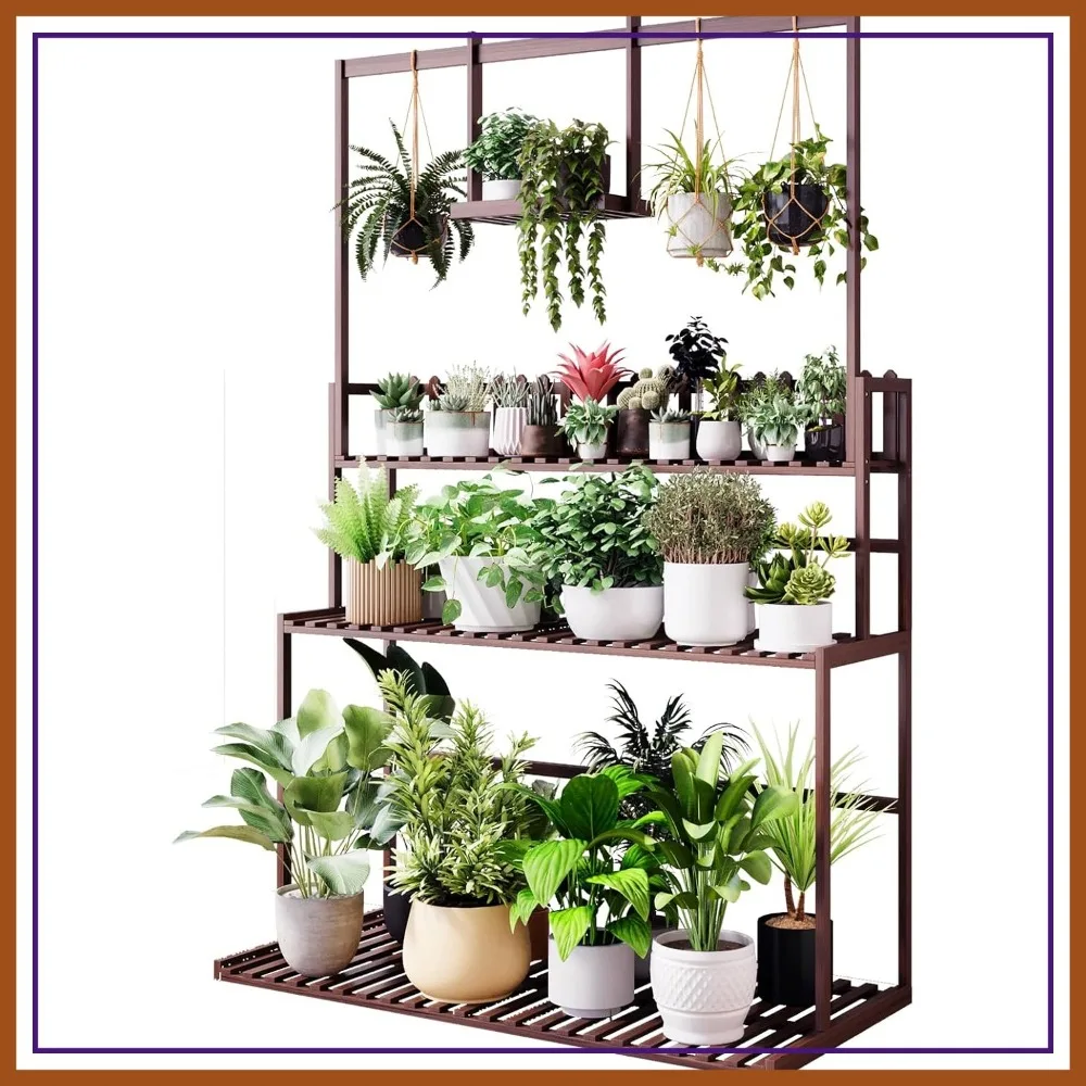 Bamboo 3-Tier Hanging Plant Stand Ladder Planter Shelves Flower Pot Organizer Rack Display Shelving Unit Holder
Bamboo 3-Tier Hanging Plant Stand Ladder Planter Shelves Flower Pot Organizer Rack Display Shelving Unit Holder