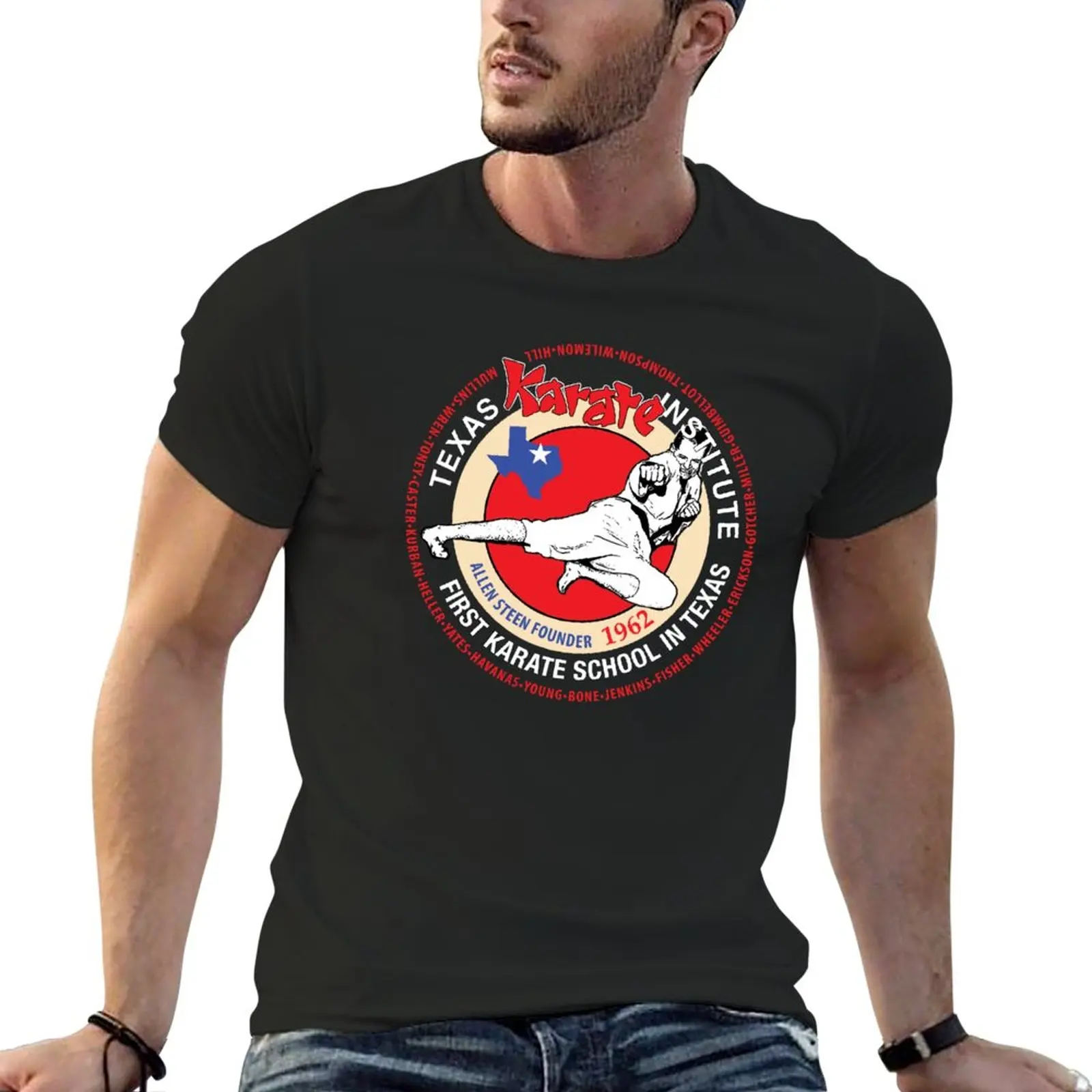 New Allen Steen's Texas Karate Institute T-Shirt Anime t-shirt oversized t shirt Short sleeve tee men
New Allen Steen's Texas Karate Institute T-Shirt Anime t-shirt oversized t shirt Short sleeve tee men