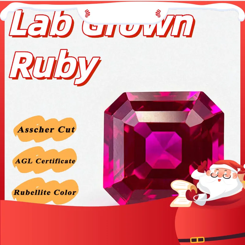 Hot Sale Lab Grown Ruby Asscher Cut Rubellite Color DIY Charms Jewelry Making Main Materials Selectable AGL Certificate
Hot Sale Lab Grown Ruby Asscher Cut Rubellite Color DIY Charms Jewelry Making Main Materials Selectable AGL Certificate