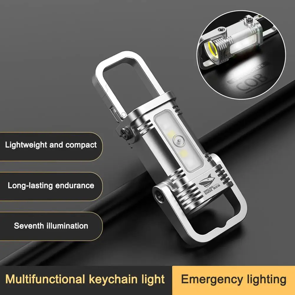 Rechargeable Keychain Flashlights1200 Lumens EDC COB Work Light 7 Modes Emergency Keychain Light for Walking Searching Hiking
Rechargeable Keychain Flashlights1200 Lumens EDC COB Work Light 7 Modes Emergency Keychain Light for Walking Searching Hiking