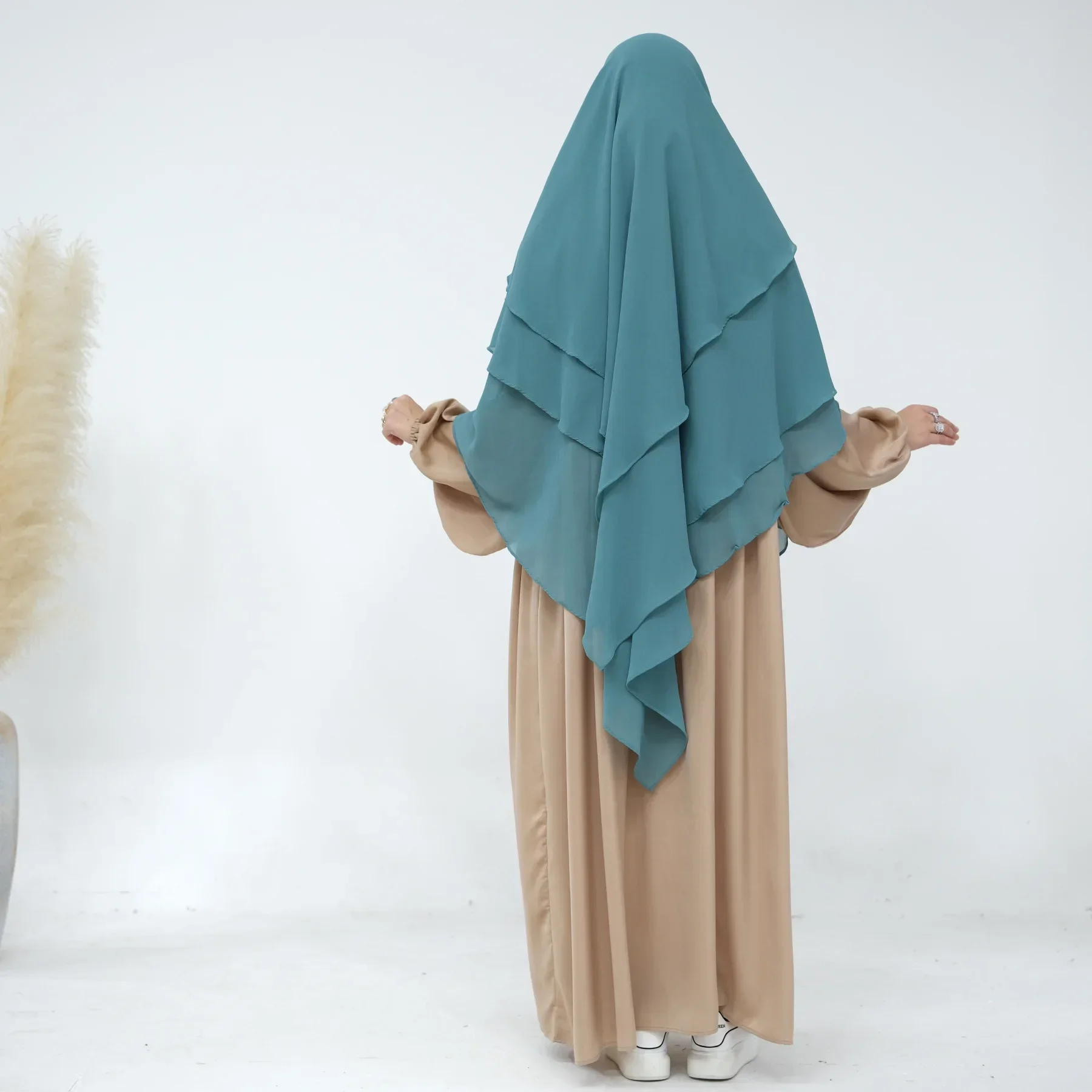 3 Layer Khimar Ramadan Muslim Women Prayer Garment Islamic Clothing Turkey Hijab Dubai Niqab Eid Djellaba Overhead Abaya Dress
3 Layer Khimar Ramadan Muslim Women Prayer Garment Islamic Clothing Turkey Hijab Dubai Niqab Eid Djellaba Overhead Abaya Dress