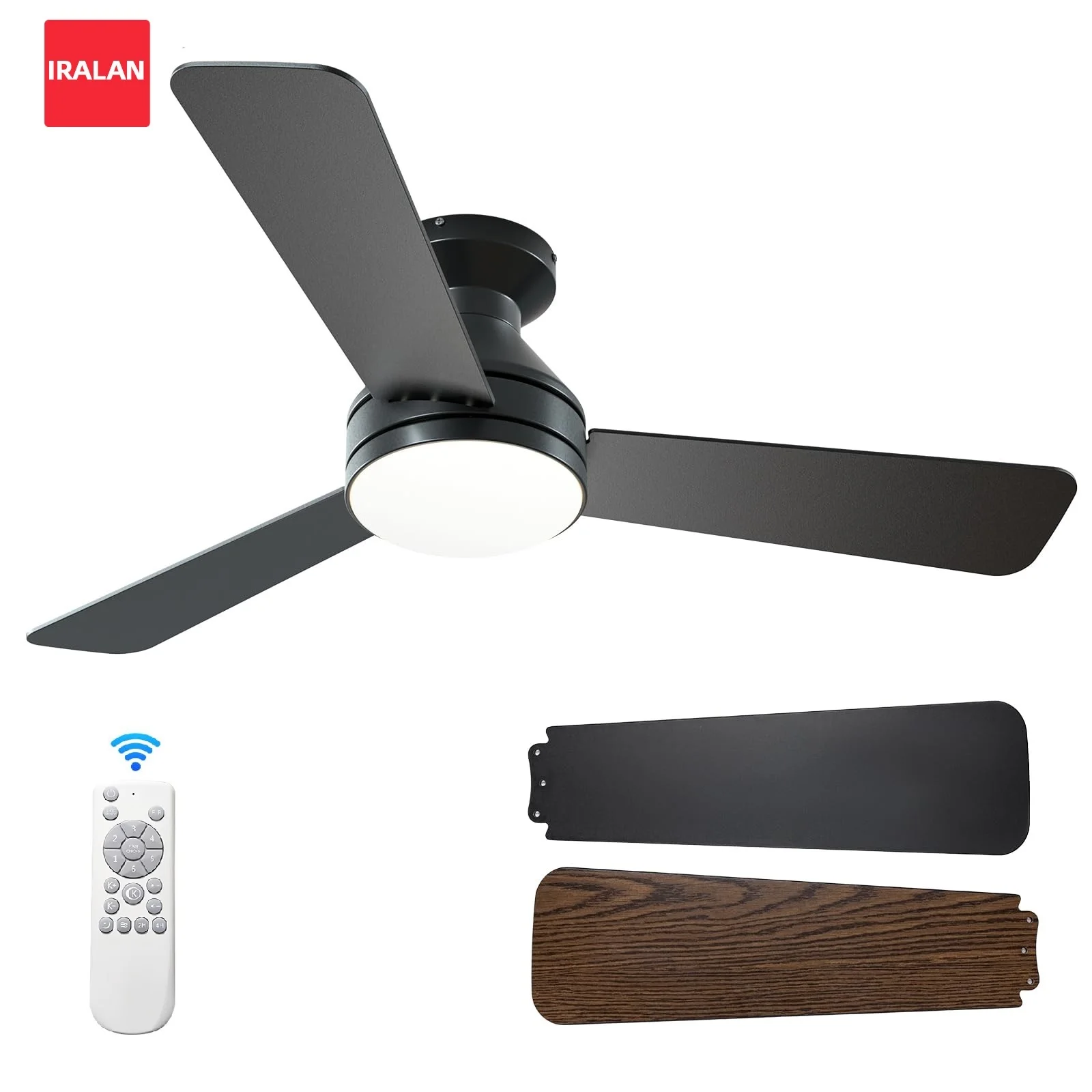 2026 Black Ceiling Fan Light 6-speed Reversible Silent Ceiling Lamp Fan Dimming Electric Fan with Remote Control for Bedroom
2026 Black Ceiling Fan Light 6-speed Reversible Silent Ceiling Lamp Fan Dimming Electric Fan with Remote Control for Bedroom