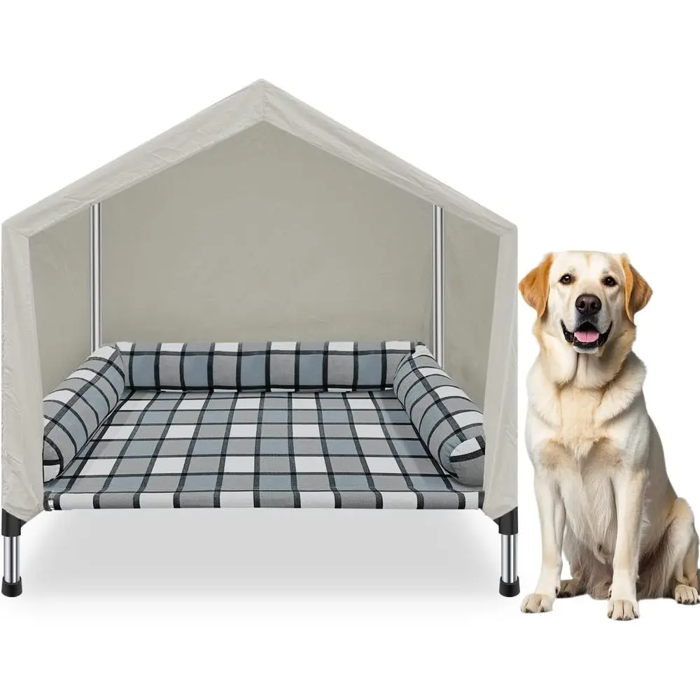 2-in-1 Portable Outdoor Indoor Dog Cot with Cooling Bolster and Pillow for Camping & Beach (32 x 26 x 28)
2-in-1 Portable Outdoor Indoor Dog Cot with Cooling Bolster and Pillow for Camping & Beach (32 x 26 x 28)