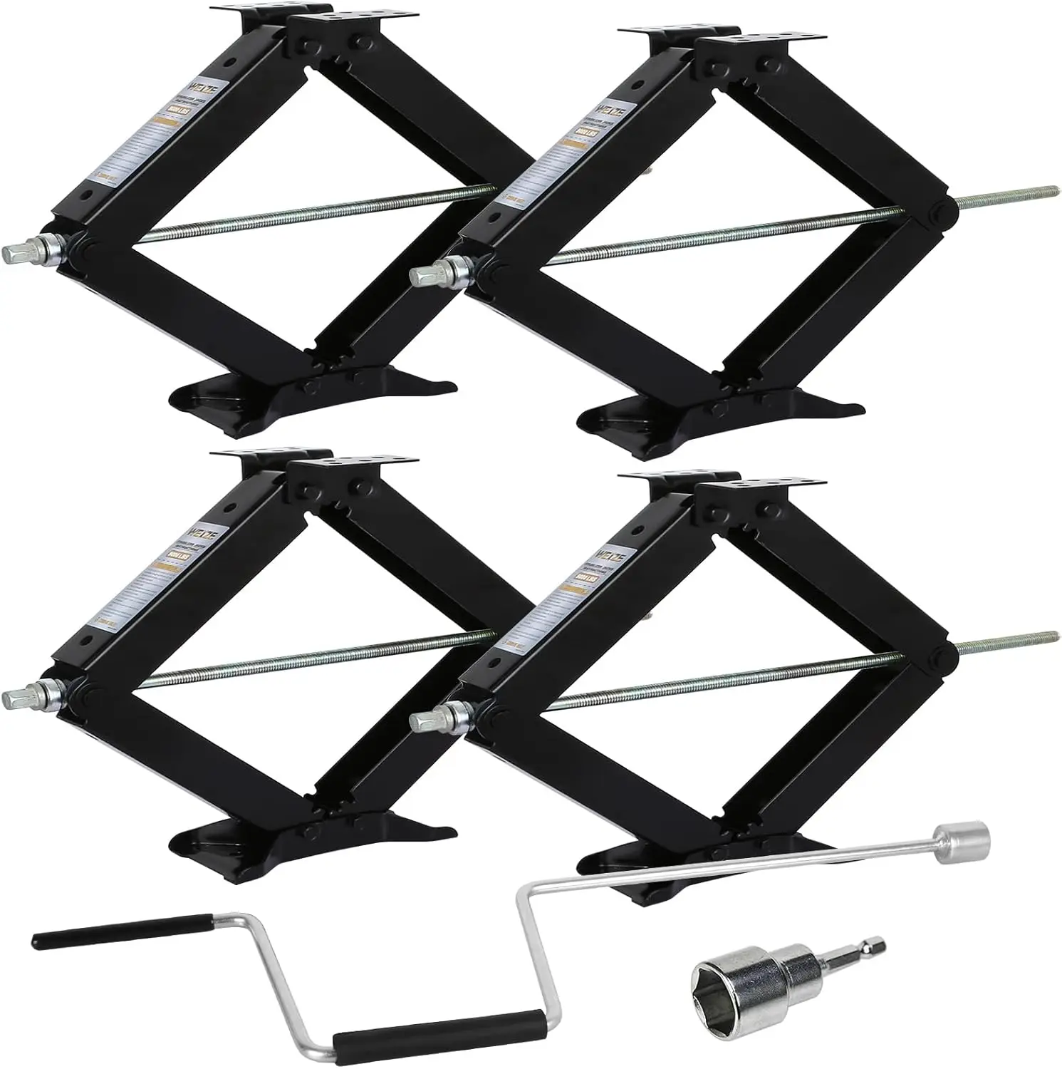 RV Trailer Camper Stabilizer Leveling Scissor Jacks with Handle 24" 9000lbs Set of 4
RV Trailer Camper Stabilizer Leveling Scissor Jacks with Handle 24" 9000lbs Set of 4