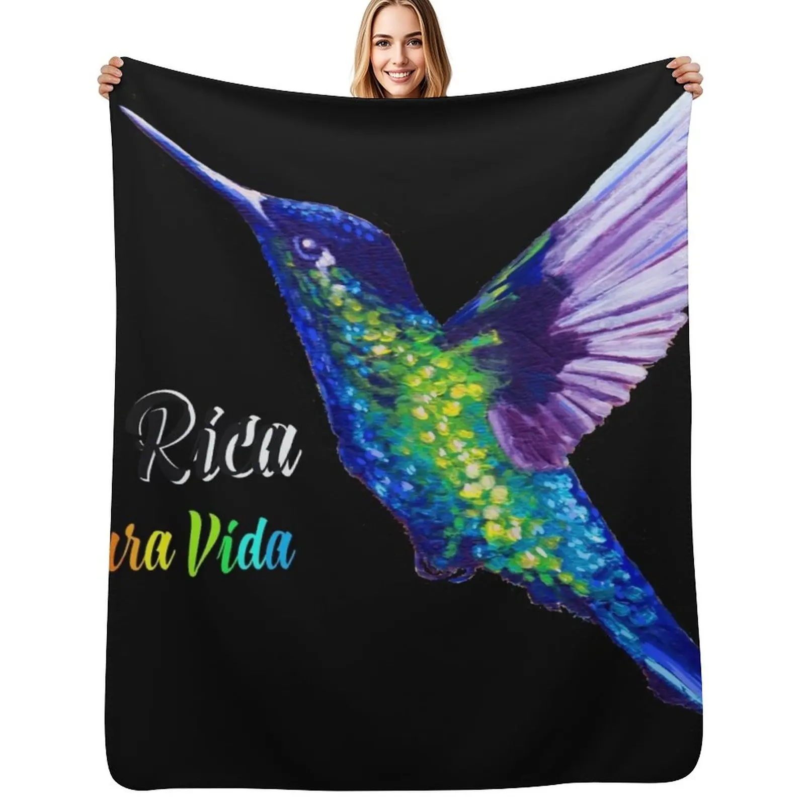 Hummingbird, Costa Rica, Pura Vida Throw Blanket Warm Decoratives Quilt Blanket
Hummingbird, Costa Rica, Pura Vida Throw Blanket Warm Decoratives Quilt Blanket