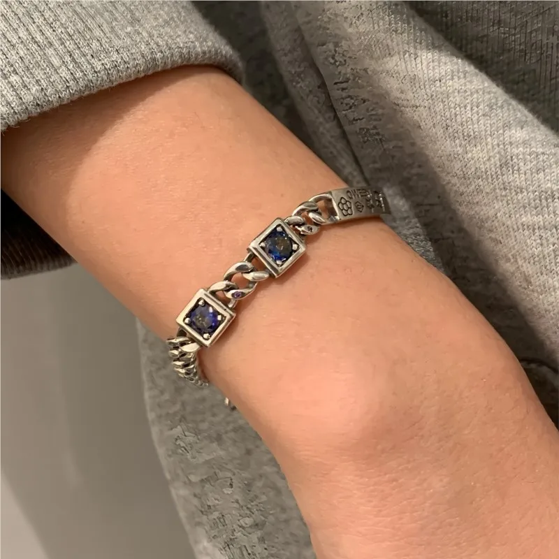 VENTFILLE 925 Sterling Silver Zircon Chain Bracelet For Women Pattern Luck Ethnic Vintage Punk Luxury Jewelry Gift Dropshipping
VENTFILLE 925 Sterling Silver Zircon Chain Bracelet For Women Pattern Luck Ethnic Vintage Punk Luxury Jewelry Gift Dropshipping