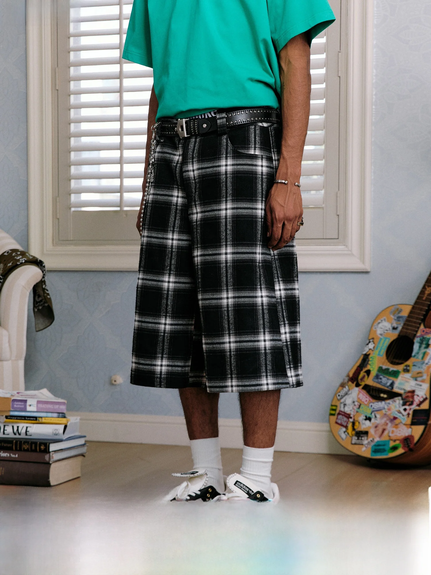 Done Plaid Loose Fit Youthful Summer Casual Pants Men's Women's Seven-Foot orts Retro Millennium Feel Streetwear
Done Plaid Loose Fit Youthful Summer Casual Pants Men's Women's Seven-Foot orts Retro Millennium Feel Streetwear