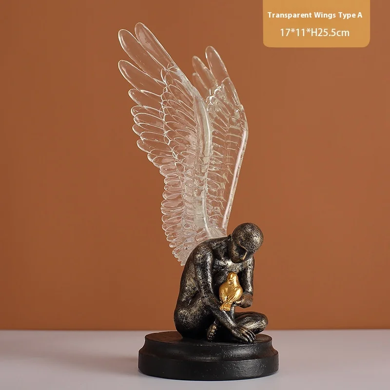 Artistic Transparent Wings Character Living Room Study Home Decorations Resin Crafts Angel Ornaments
Artistic Transparent Wings Character Living Room Study Home Decorations Resin Crafts Angel Ornaments