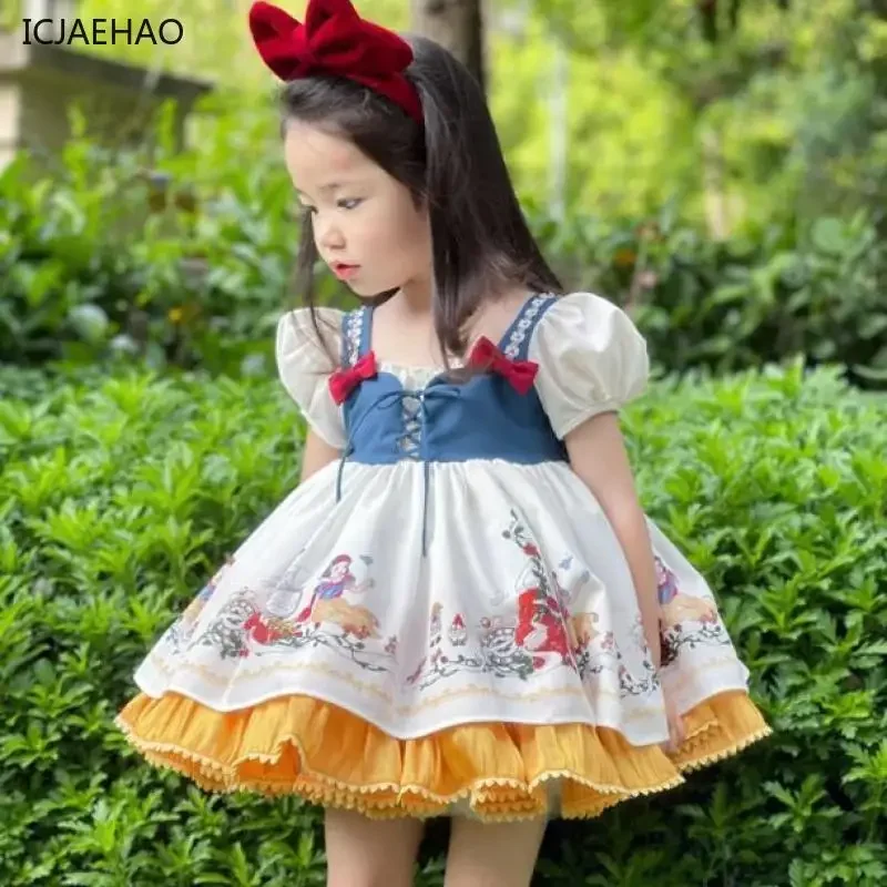 2025 Lolita Girl Dress Bubble Sleeves Kids Girls Party High Quality Clothes with BirthdayBow Elegant Children Frock
2025 Lolita Girl Dress Bubble Sleeves Kids Girls Party High Quality Clothes with BirthdayBow Elegant Children Frock