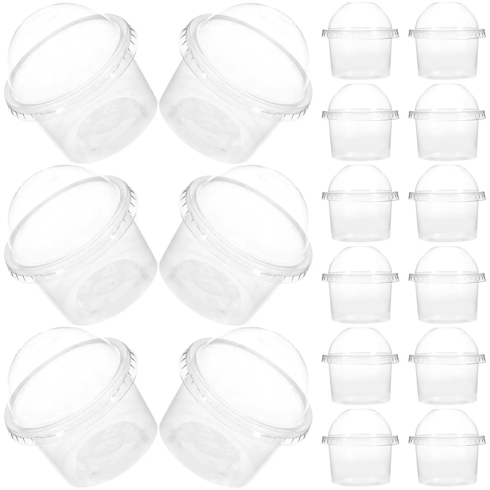 100 Pcs 150ml Jelly Cups Transparent Disposable Pudding Yogurt Cups with Dome Lids Plastic Ice Cream Bowls Cake Containers
100 Pcs 150ml Jelly Cups Transparent Disposable Pudding Yogurt Cups with Dome Lids Plastic Ice Cream Bowls Cake Containers