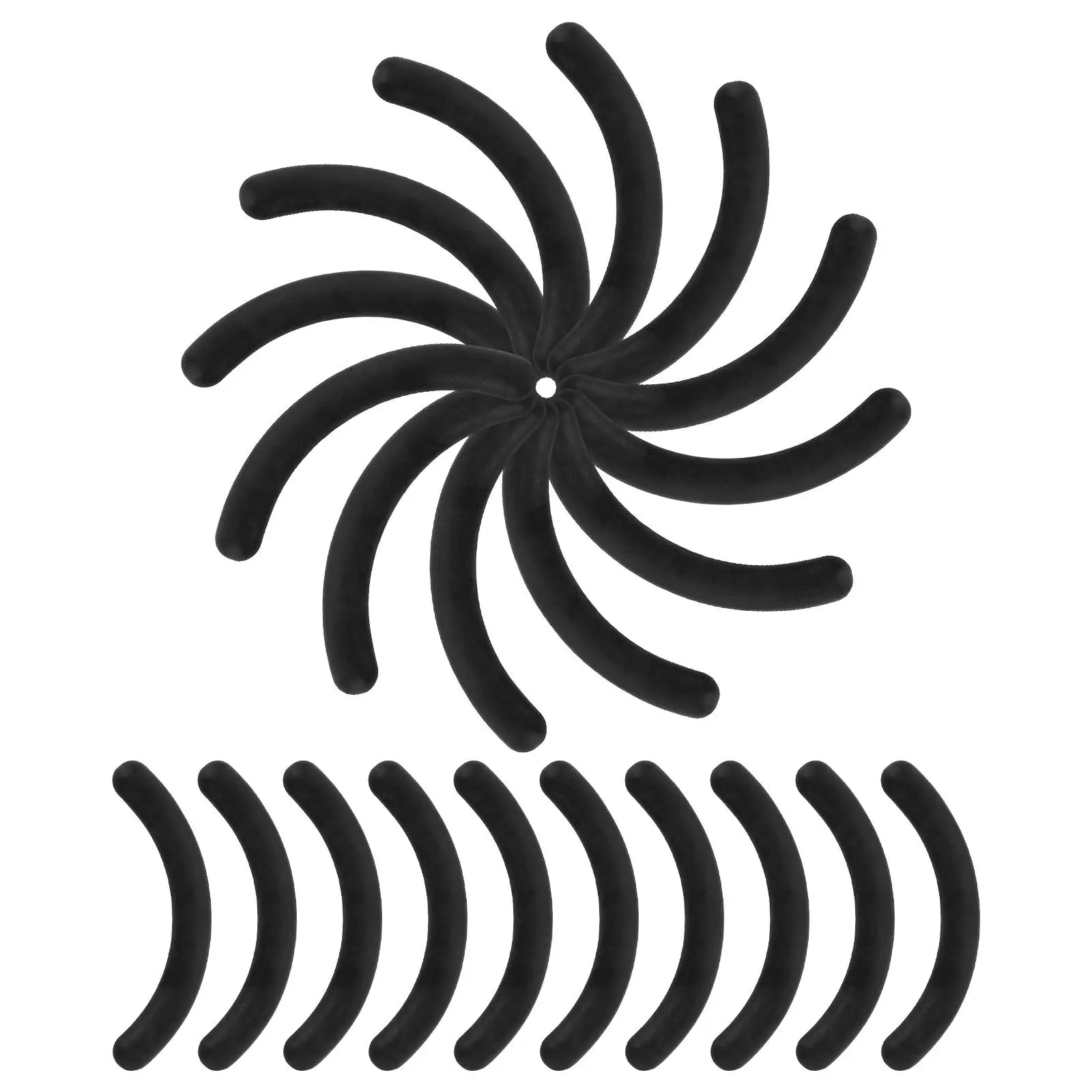 24 Pcs Eyelash Curler Rubber Refill Pads Black Square Box Soft Flexible Long Lasting Universal Parts Compatibility Makeup Tool
24 Pcs Eyelash Curler Rubber Refill Pads Black Square Box Soft Flexible Long Lasting Universal Parts Compatibility Makeup Tool
