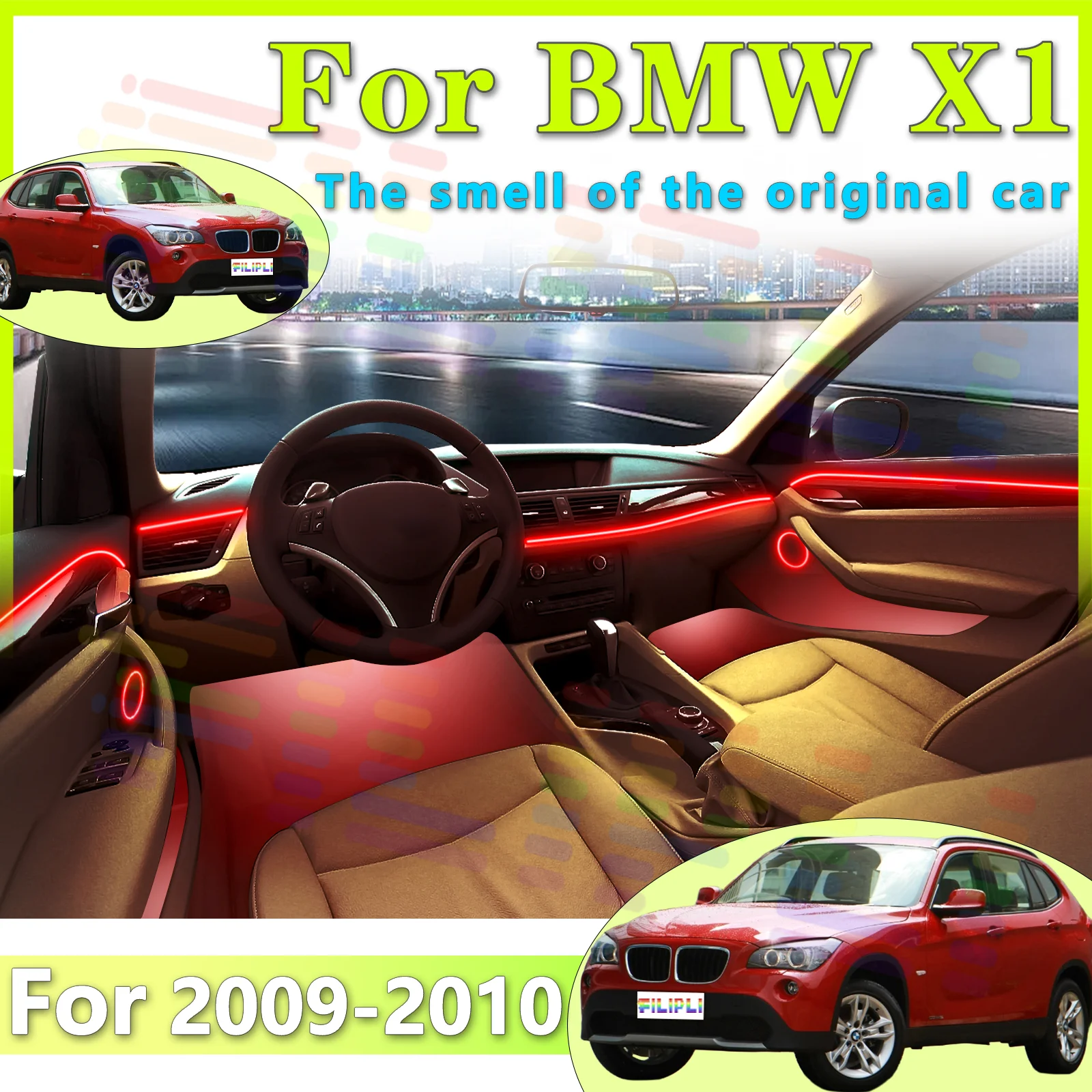 FILIPLI для BMW X1 E84, украшение, светодиодная внутренняя световая полоса, акриловое, 64 цвета, приложение - управление по индивидуальному заказу, окружающая среда вождения
FILIPLI для BMW X1 E84, украшение, светодиодная внутренняя световая полоса, акриловое, 64 цвета, приложение - управление по индивидуальному заказу, окружающая среда вождения
