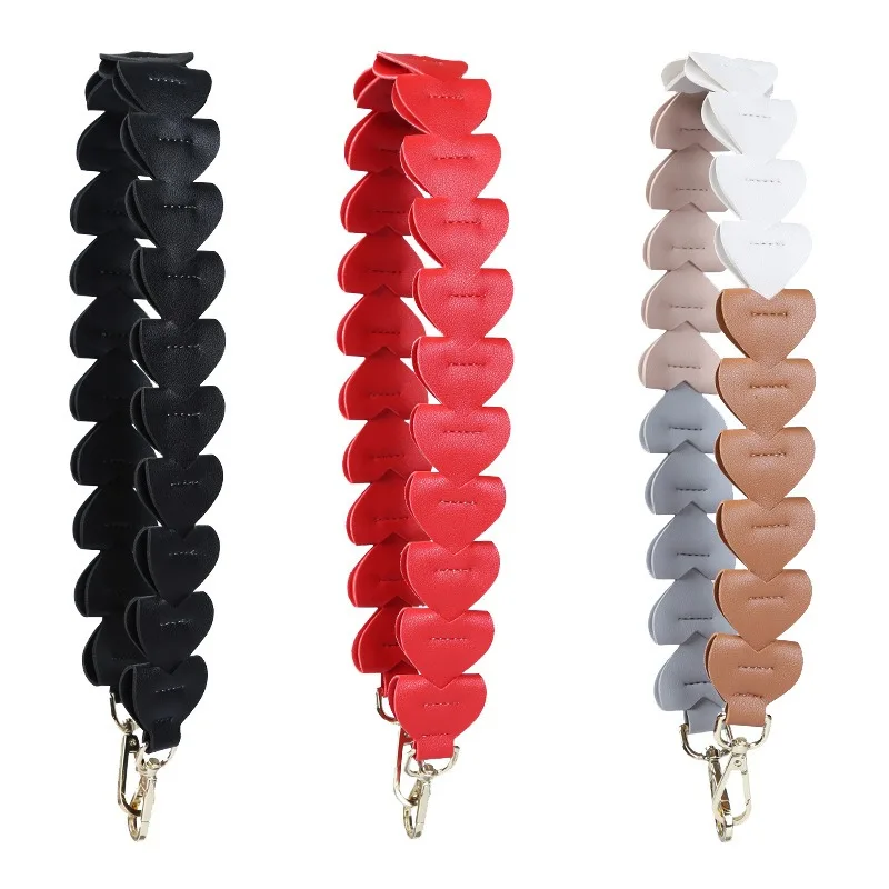 PU Shoulder Strap Love Heart Patchwork Fashion Handbag Belt Vintage Bag Handle Strap Color Chain Replacement Bag Accessory
PU Shoulder Strap Love Heart Patchwork Fashion Handbag Belt Vintage Bag Handle Strap Color Chain Replacement Bag Accessory