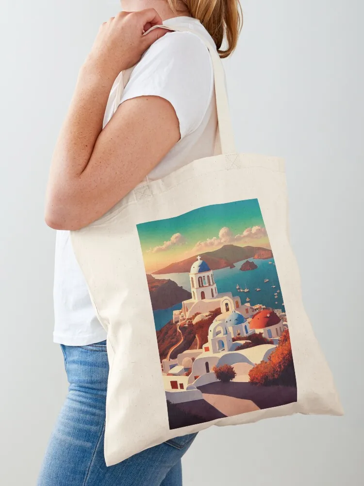 Santorini Greece Art Tote Bag Lady bags sacs de shopping shopping bag logo Fabric bag
Santorini Greece Art Tote Bag Lady bags sacs de shopping shopping bag logo Fabric bag
