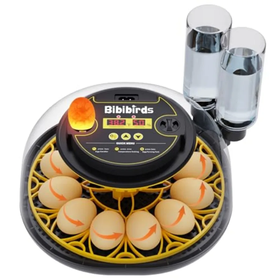 Incubators for Hatching Eggs with Automatic Egg Turning and Humidity DisplayTemperature Control Auto Water Fill Egg Candler 12E
Incubators for Hatching Eggs with Automatic Egg Turning and Humidity DisplayTemperature Control Auto Water Fill Egg Candler 12E