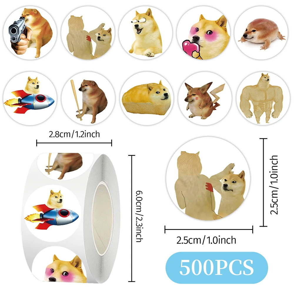 500PCS Funny Shiba Inu Graffiti Sealing Sticker Cute Pet Meme Pack DIY Toys for Bottle Scrapbook Travel Bag Aesthetic Decals
500PCS Funny Shiba Inu Graffiti Sealing Sticker Cute Pet Meme Pack DIY Toys for Bottle Scrapbook Travel Bag Aesthetic Decals